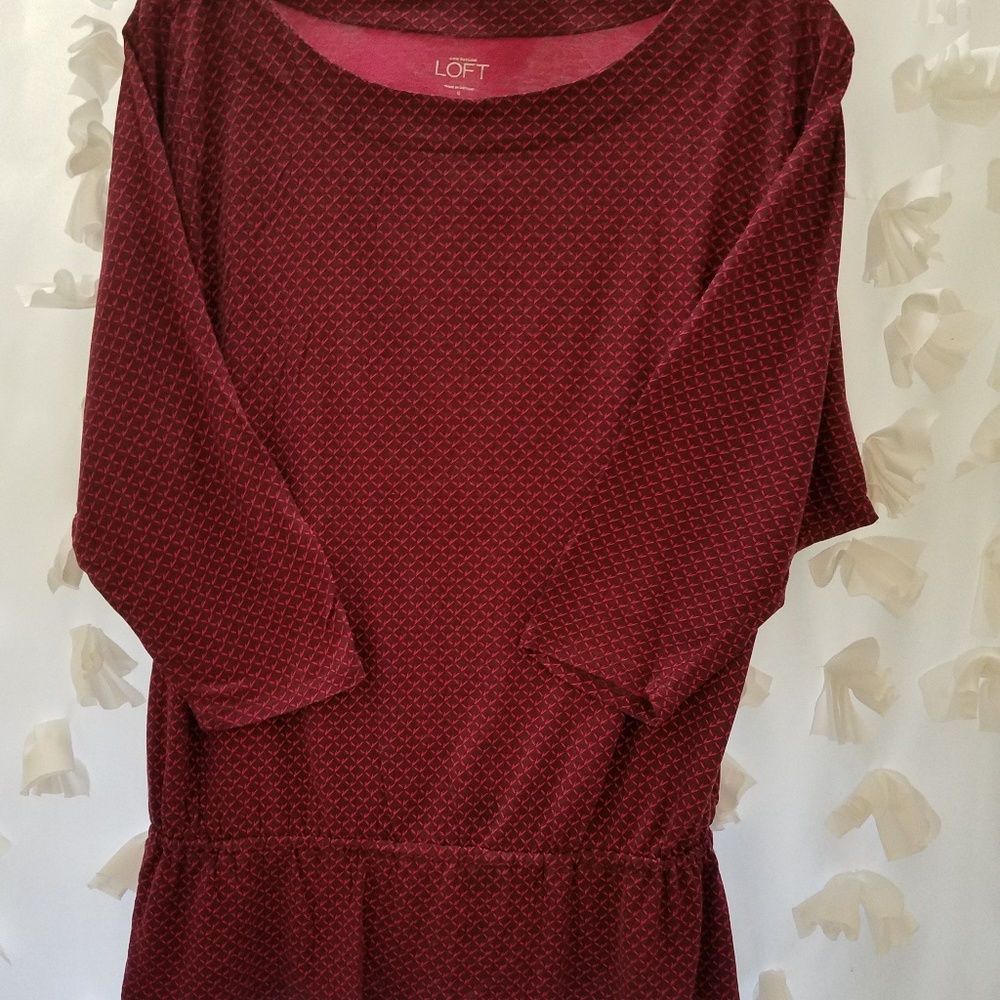 Burgandy and pink top